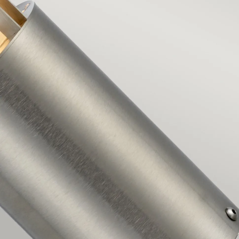 Sokkellampe Paignton av rustfritt stål sølv