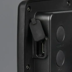 Solar spotlight Obidos, svart matt, aluminium, 3 stk