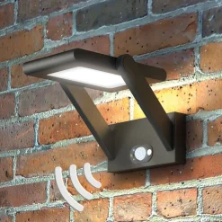 Solcelledrevet vegghengt LED-utelampe Valerian