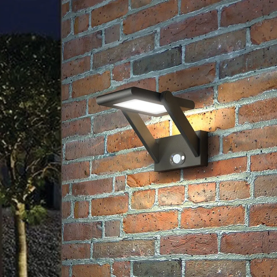 Solcelledrevet vegghengt LED-utelampe Valerian