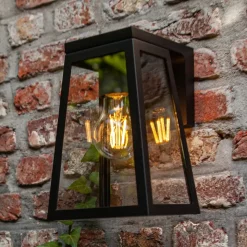 Solcelle-veilampe Fia av aluminium og glass, IP44