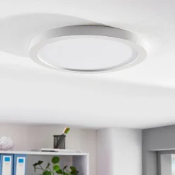 Solvie LED-taklampe, hvit, rund, Ø 30 cm
