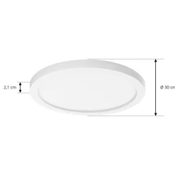 Solvie LED-taklampe, hvit, rund, Ø 30 cm