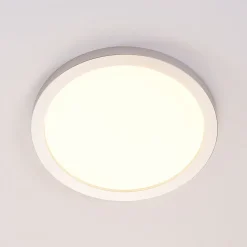 Solvie LED-taklampe, sølv, rund, Ø 30 cm