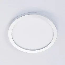 Solvie LED-taklampe, sølv, rund, Ø 30 cm