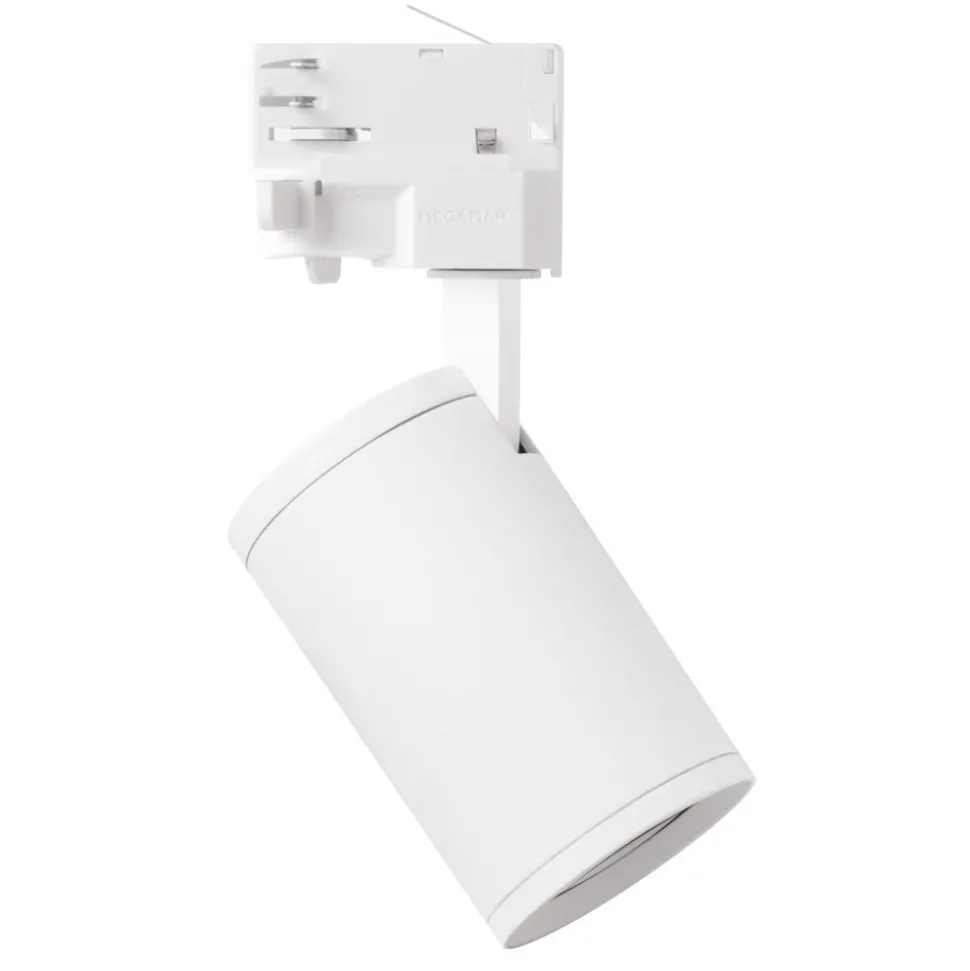 Spot Mora GU10 for 3-fase skinne hvit