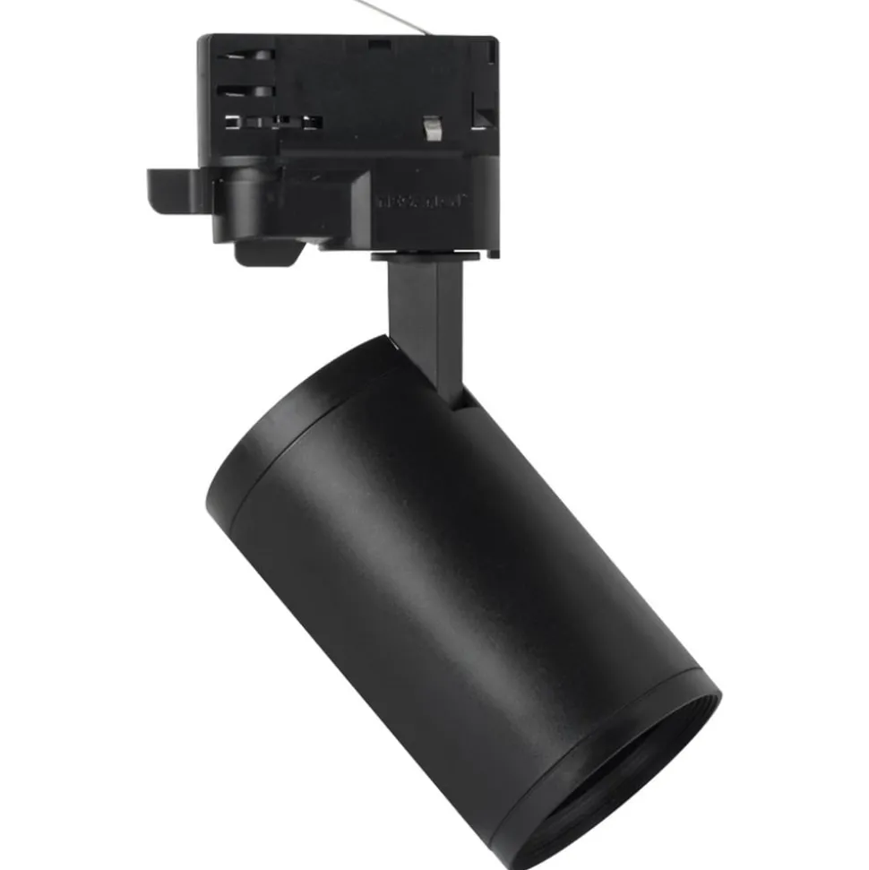 Spot Mora GU10 for 3-fase skinne svart