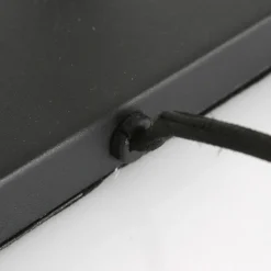 Stang 3703ZW bordlampe, svart/naturlig flettverk