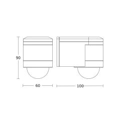 STEINEL bevegelsessensor ER 240 DUO svart