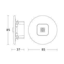 STEINEL IR Micro Office sensor skjult hvit