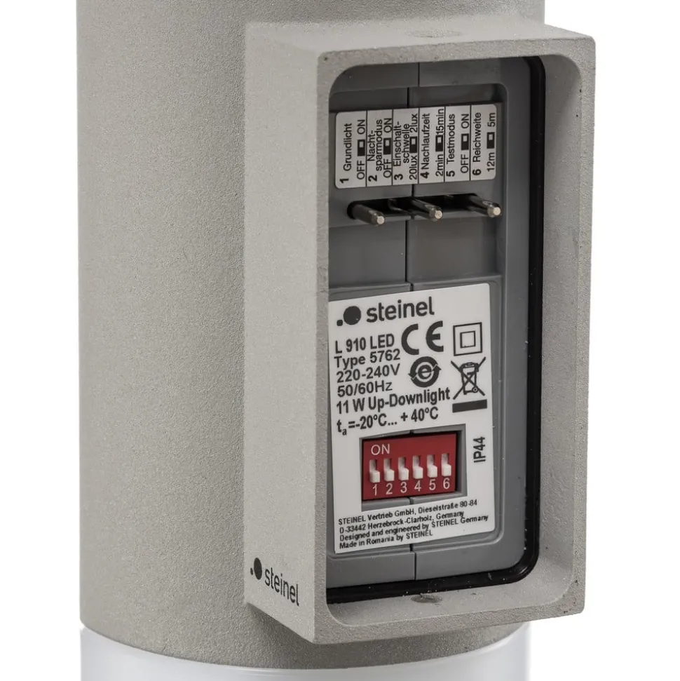 STEINEL L 910 SC utendørs vegglampe, sensor, sølv