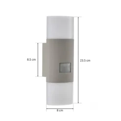 STEINEL L 910 SC utendørs vegglampe, sensor, sølv