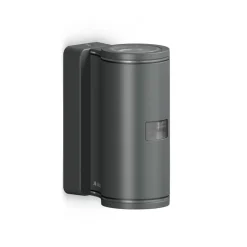 STEINEL Utendørs vegglampe L940 SC, antrasitt, sensor, 2 lyskilder