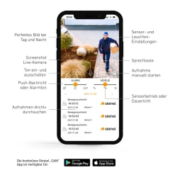 STEINEL XLED Cam 1 SC kameraspot høyttalertelefon