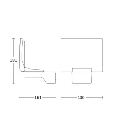 STEINEL XLED Home 2 utespot i svart