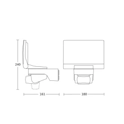 STEINEL XLED Home 2 XL S LED-spot sensor svart