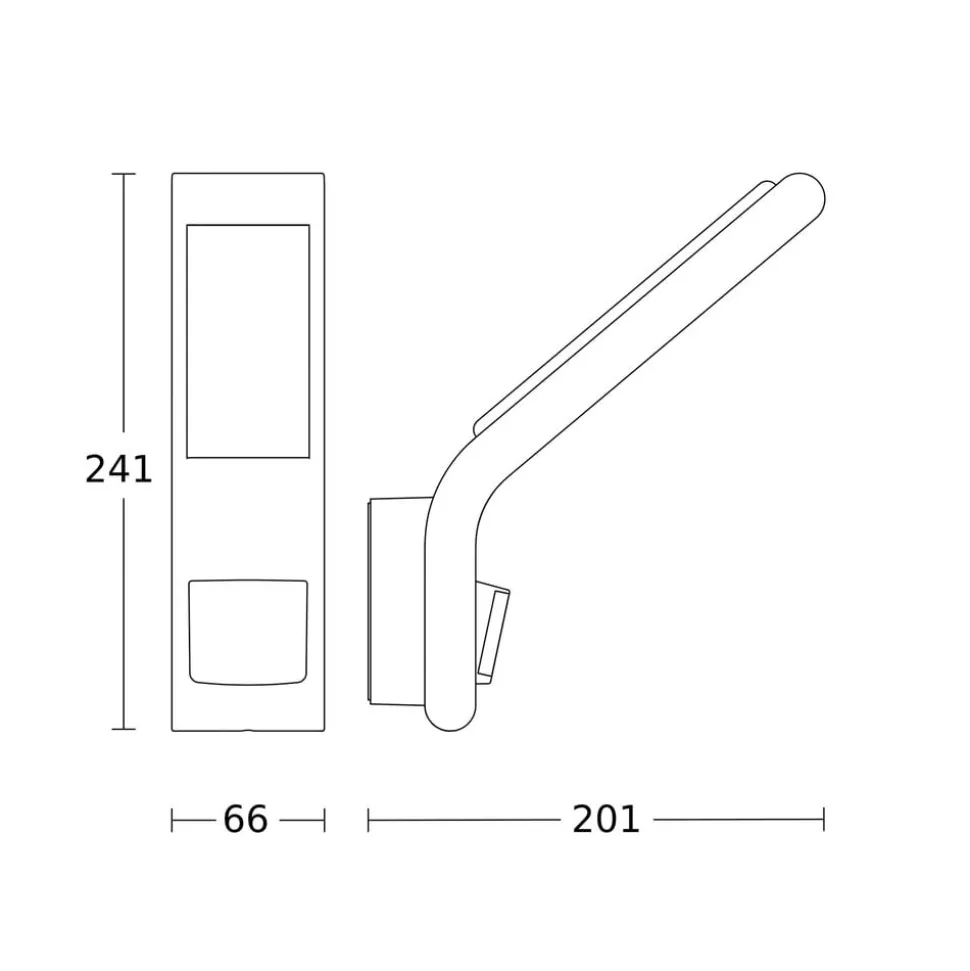 STEINEL XLED slim S utendørs vegglampe antrasitt