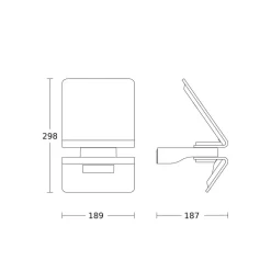 STEINEL XSolar L-S solcelle ute LED-vegglampe sølv