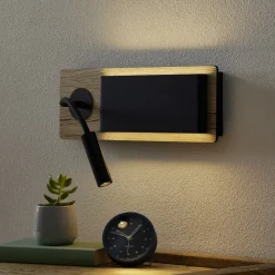 Stemningsfull vegglampe, indirekte lys med leselampe