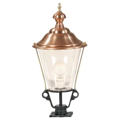 Stibelysning K3b med kobberdeksel, svart