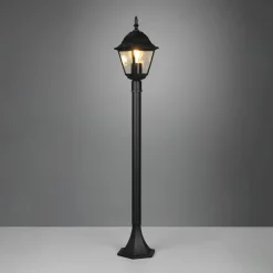 Stibelysning Livenza, svart, høyde 100 cm, aluminium, IP44