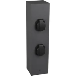 Stikkontaktstolpepullert for utvendig stikkontakt, 4-veis