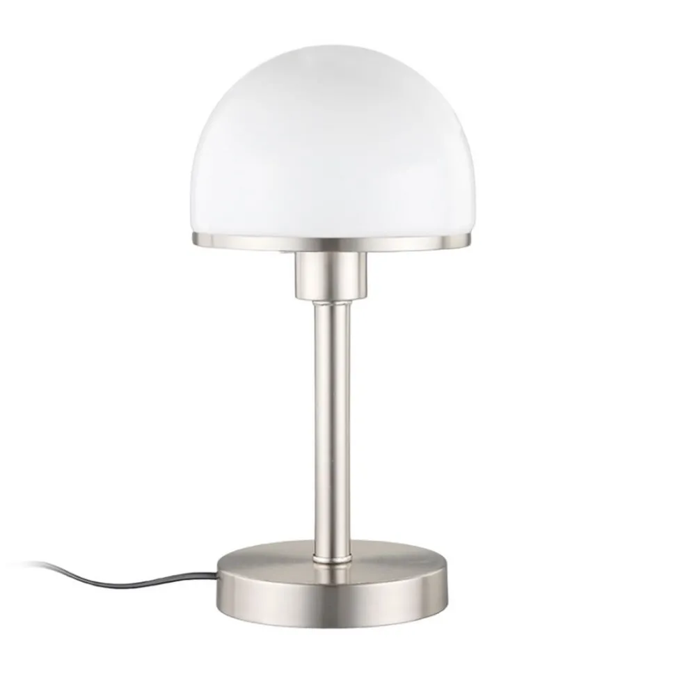 Stilig bordlampe Jolie med glasskjerm