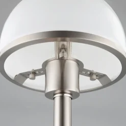 Stilig bordlampe Jolie med glasskjerm