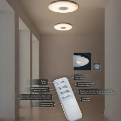 Stor LED-taklampe Tokyo med fjernkontroll