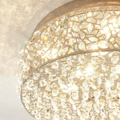 Strålende LED-taklampe Felias, rund form