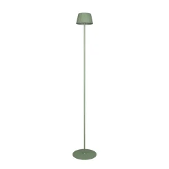 Suarez LED oppladbar gulvlampe, grønn, høyde 123 cm, metall