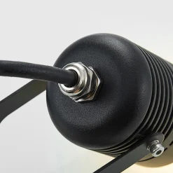 Svart, utendørs LED-spot Maris med jordspyd