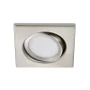 Svingbar LED-downlight Rila, matt nikkel