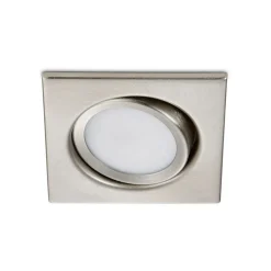 Svingbar LED-downlight Rila, matt nikkel