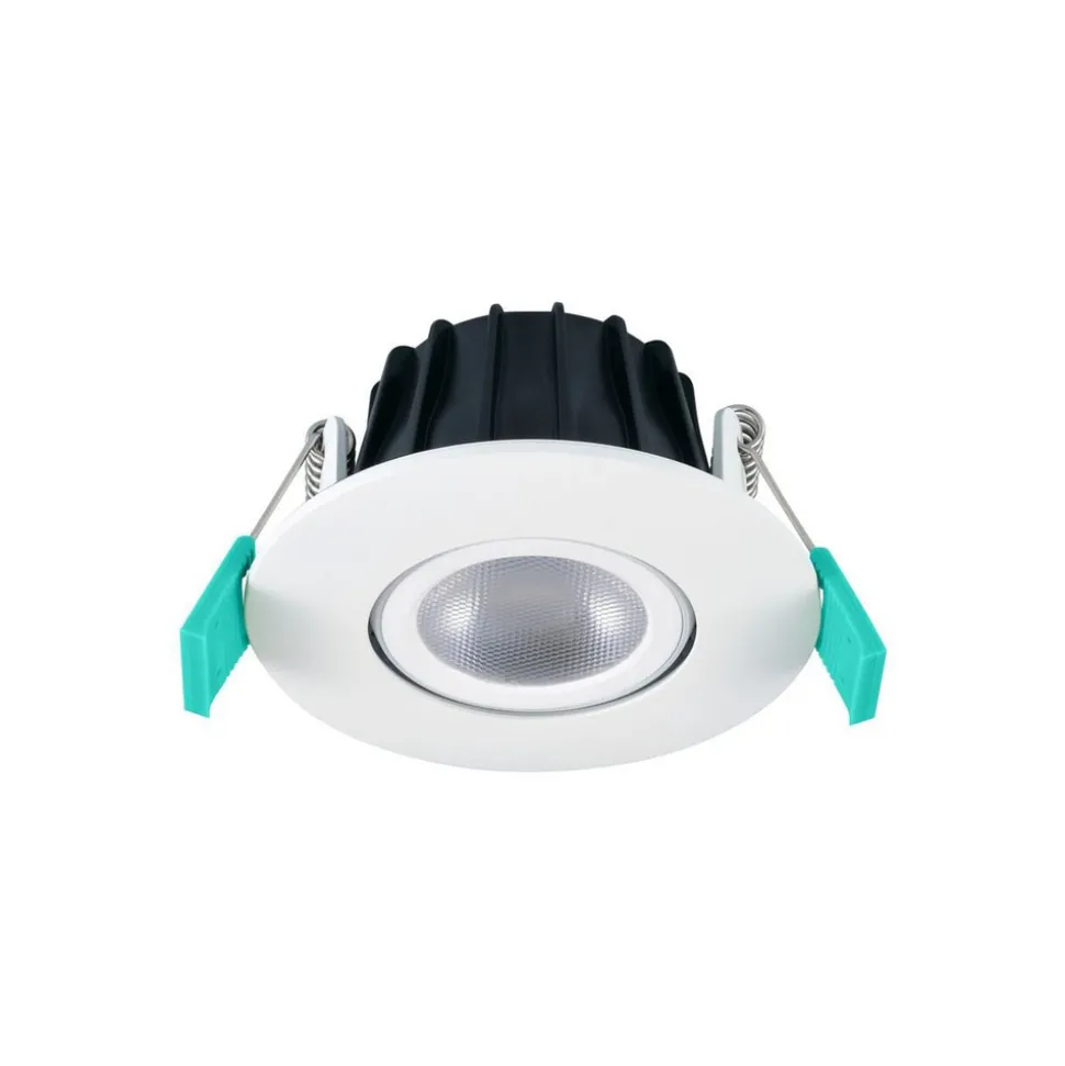 Sylvania innfellingslampe Obico 68, hvit, IP65, CCT, dimbar