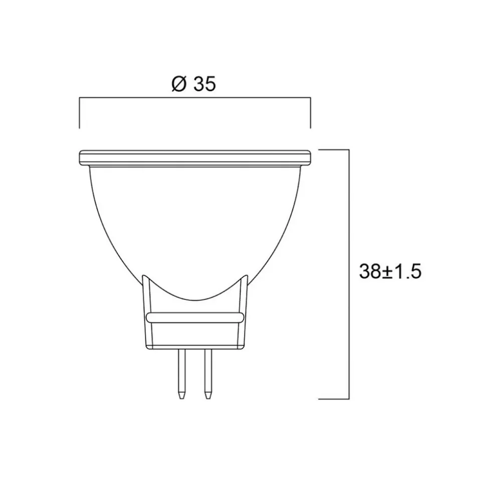Sylvania LED-reflektorpære GU4 MR11 4W 3000K 36° 345lm