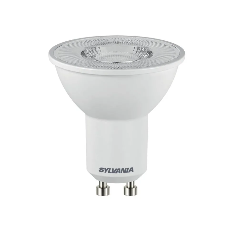 Sylvania LED-reflektorpære GU10 7W 3000K 110° 580 lm hvit