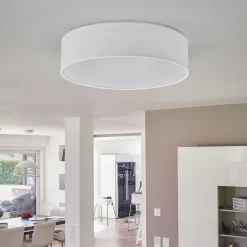 Taklampe Ceiling Dream, Ø 40 cm, tekstil, hvit