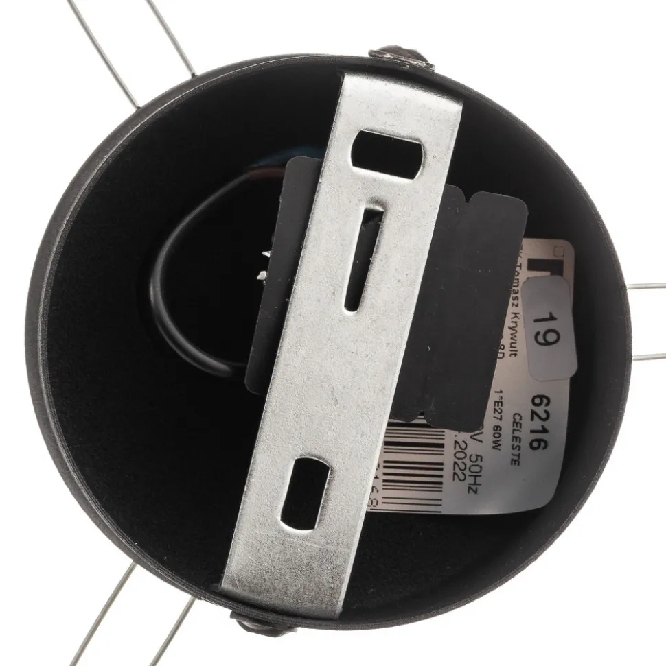 Taklampe Celeste med kuleformet glass, 1 lyskilde