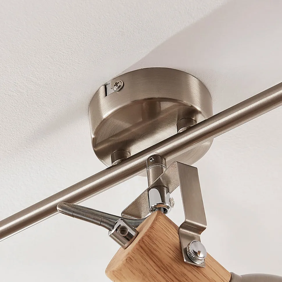 Taklampe Dennis med tre, 3 lyskilder, avlang