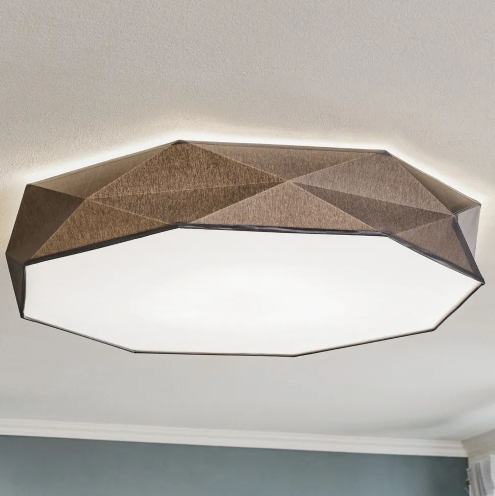 Taklampe Kantoor New, Ø 88 cm, grå