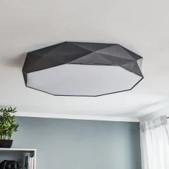 Taklampe Kantoor New, Ø 88 cm, grå