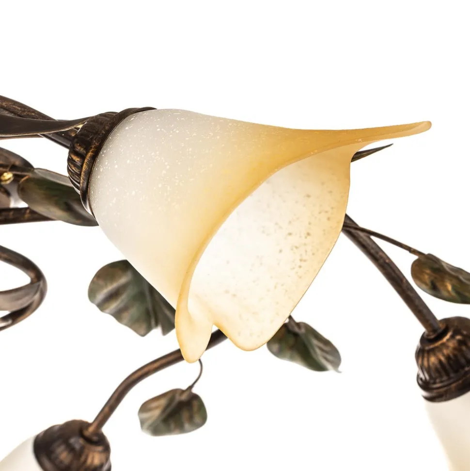 Taklampe Miranda med 5 lyskilder, bronse