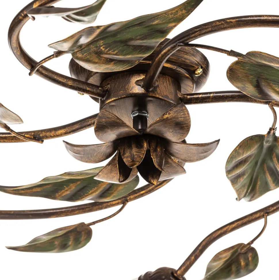 Taklampe Miranda med 5 lyskilder, bronse