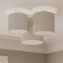 Taklampe Mona med 3 lyskilder, hvit