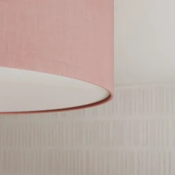 Taklampe Rondo Kids, Ø 38 cm, rosa