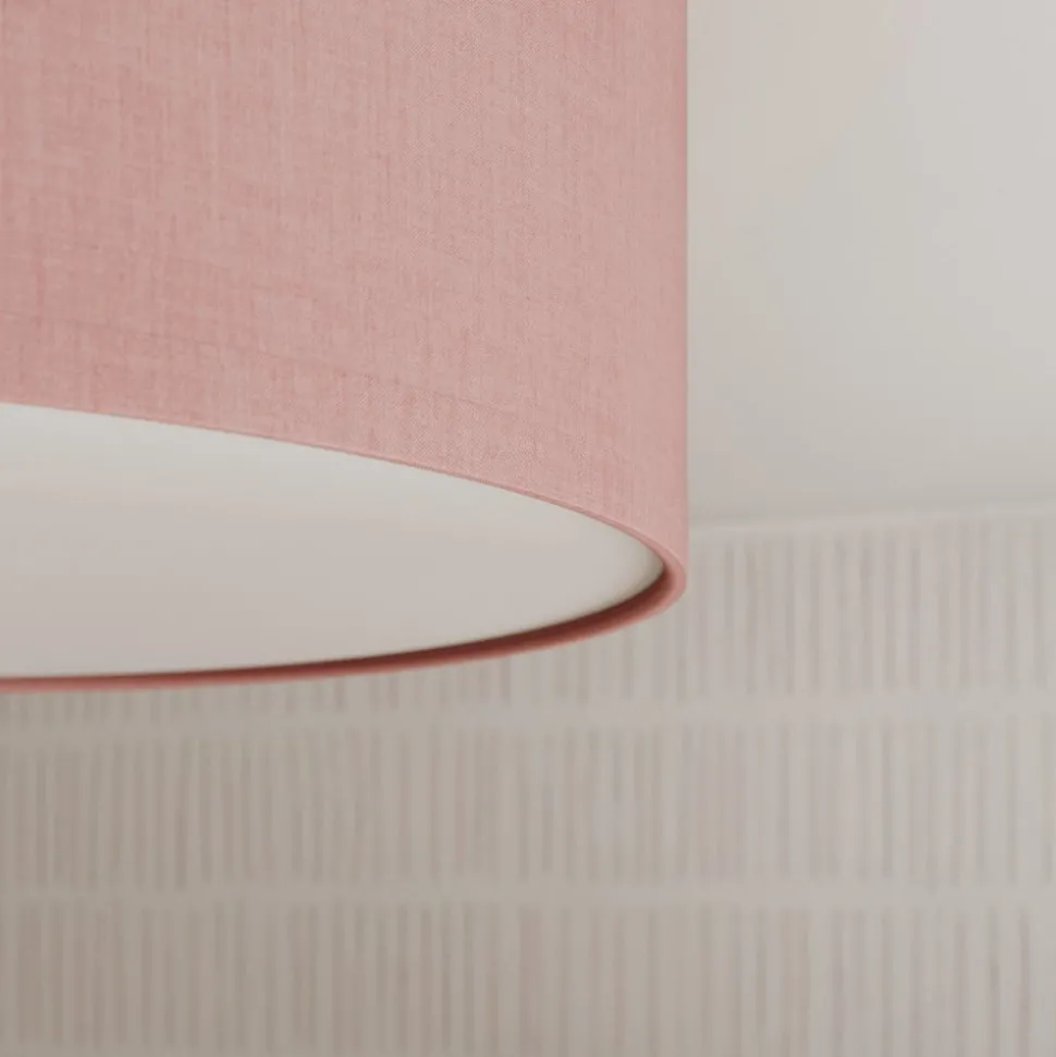 Taklampe Rondo Kids, Ø 38 cm, rosa