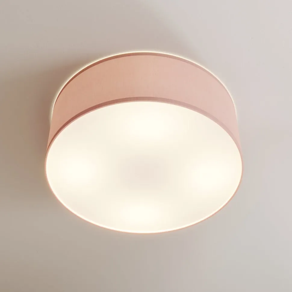 Taklampe Rondo Kids, Ø 38 cm, rosa