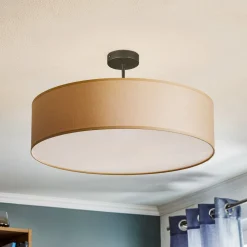 Taklampe Rondo med avstandsstykke, krem Ø 60 cm