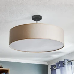 Taklampe Rondo med avstandsstykke, krem Ø 60 cm